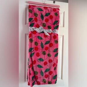 Juicy couture blanket cheetah cherry 50 x 70